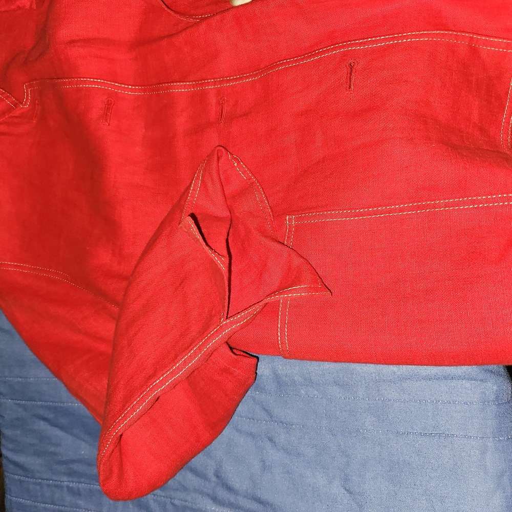 Linda Allarded Ellen Tracy red jacket like new - Picture 5 of 7